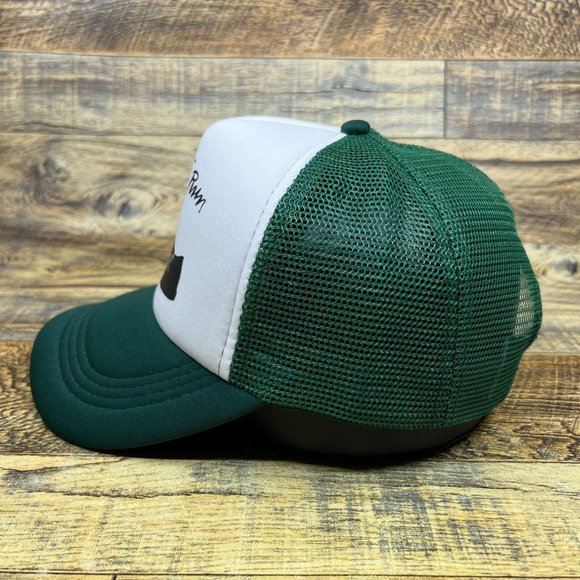 Bruce Springsteen Born To Run Vintage Logo Mens Trucker Hat Green Snapback Cap - Picture 4 of 8